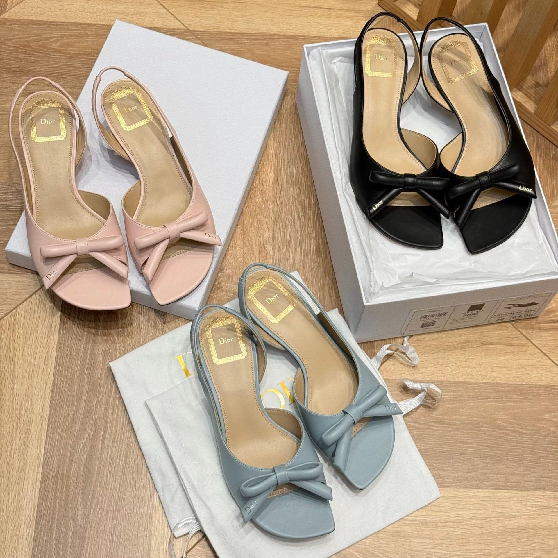 Dior Bow Heeled Slingback Sandal - vue 1